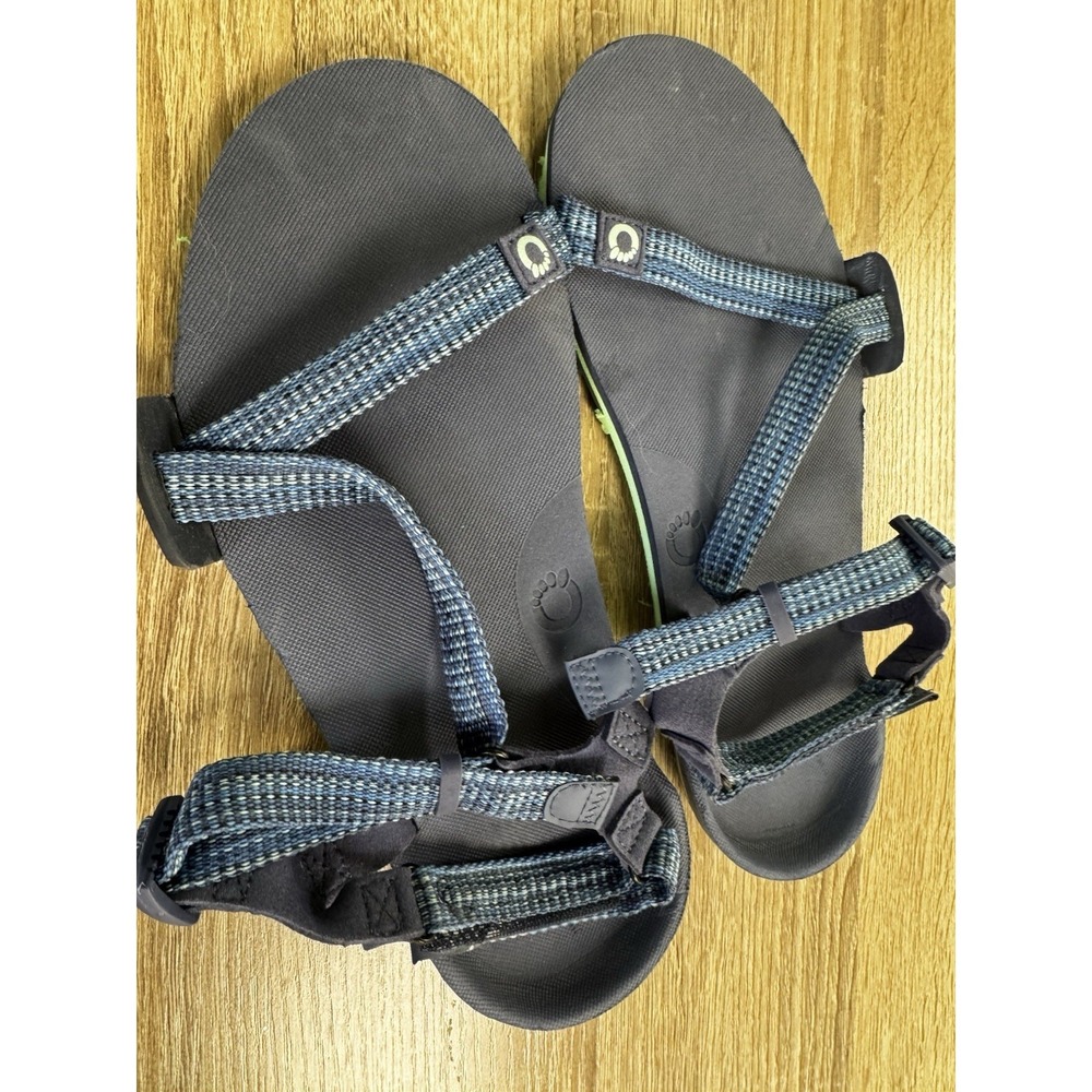 Xero Z-Trail EV Barefoot Strappy Womens US 9 Blue Black Logo Hiking Sandals
